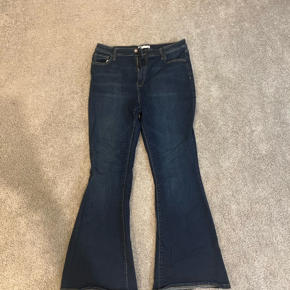 SO Dark Blue Flare Jeans